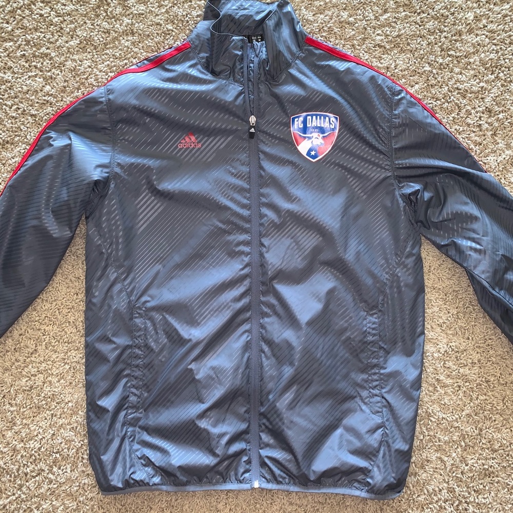 Adidas FC Dallas windbreaker jacket size medium